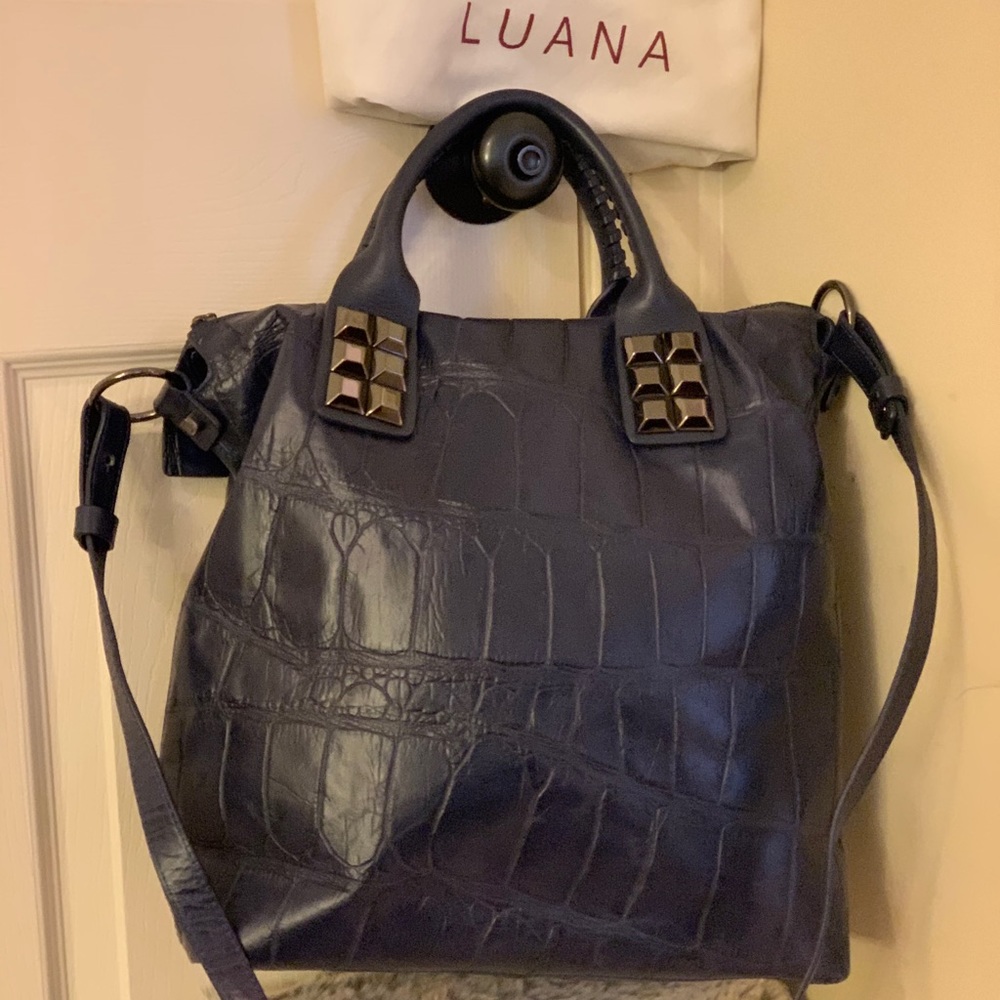 Luana deep purple tote